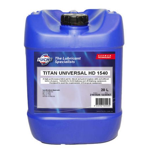 Fuchs Titan Uni HD 15W-40 Engine Oil 20L 2165020