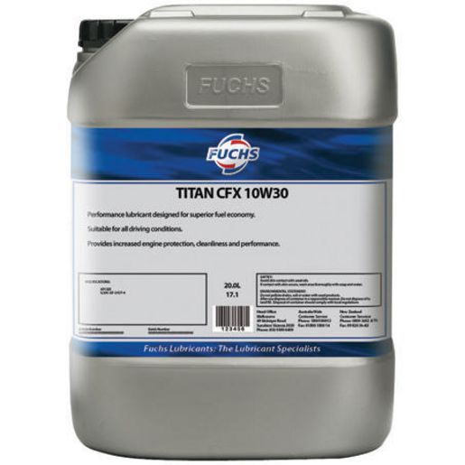 Fuchs Titan CFX 10W-30 Engine Oil 20L 2421020