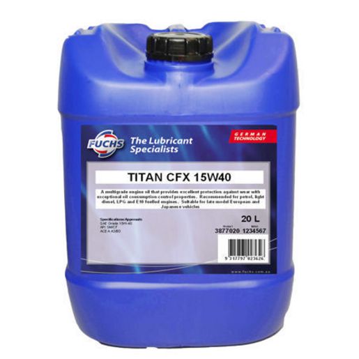 Fuchs Titan CFX 15W-40 Engine Oil 20L 3877020