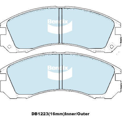 Bendix Ultimate Brake Pad Set Front DB1223 ULT