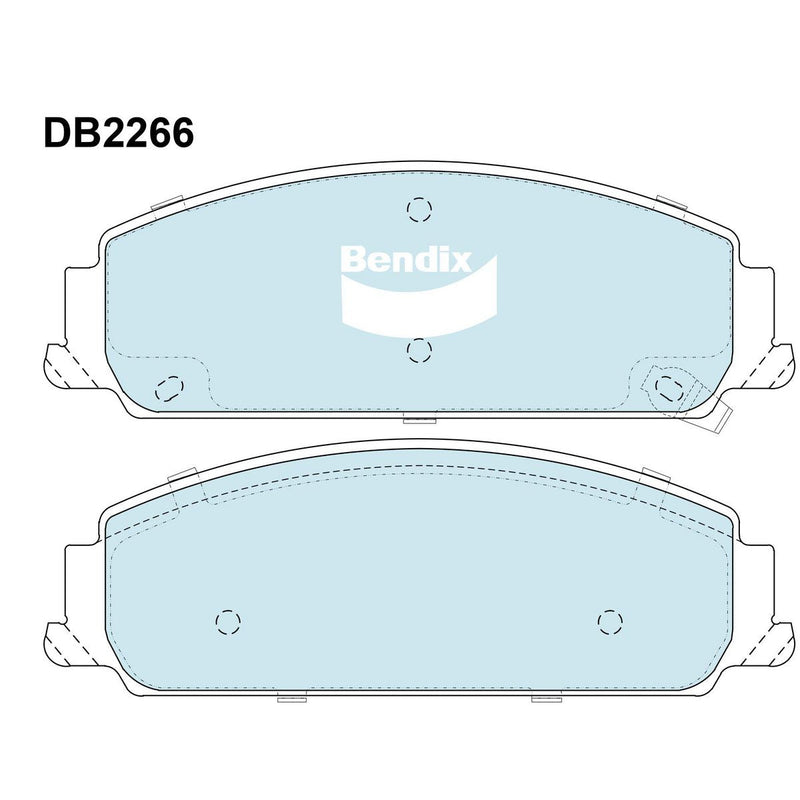 Bendix SRT Brake Pad Set Front DB2266 SRT