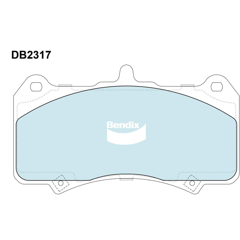 Bendix SRT Brake Pad Set Front DB2317 SRT