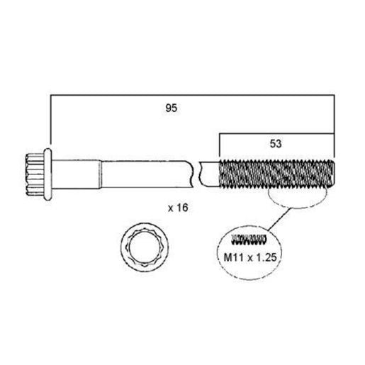 Permaseal Head Bolt Set HBS020