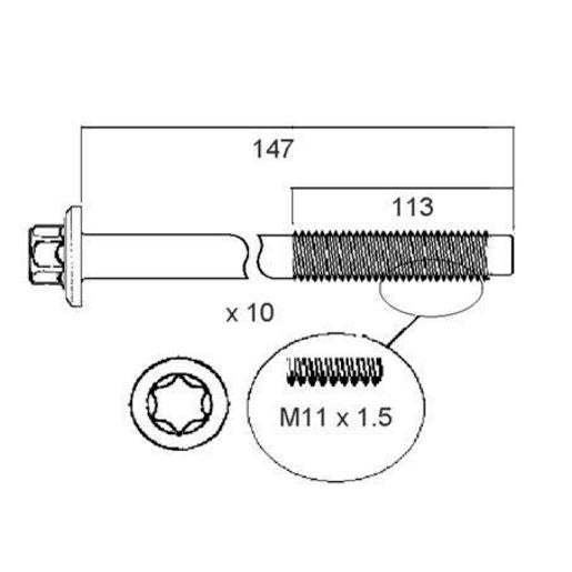 Permaseal Head Bolt Set HBS207