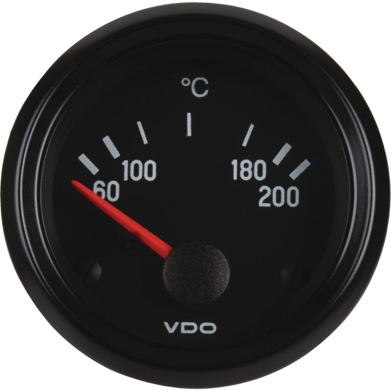 VDO Temperature Gauge Elec 60-200deg C 12V 52mm Round