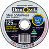 Flexovit Flat Ultra Thin 125mm X 1.6mm X 22mm Cut Off