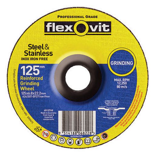 Flexovit Grinding Disc S/S 180X6.8X22.2Mm 66252841748