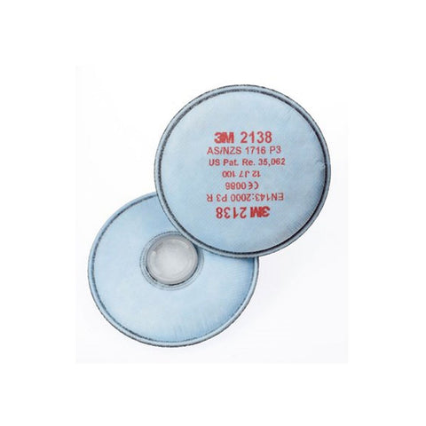 3M 2138 Replacement Particulate Filter Disc GP2-GP3 with