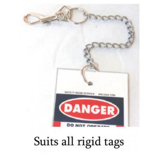 Safety Signs Chain & Clip Rigid Tags Ssdtch