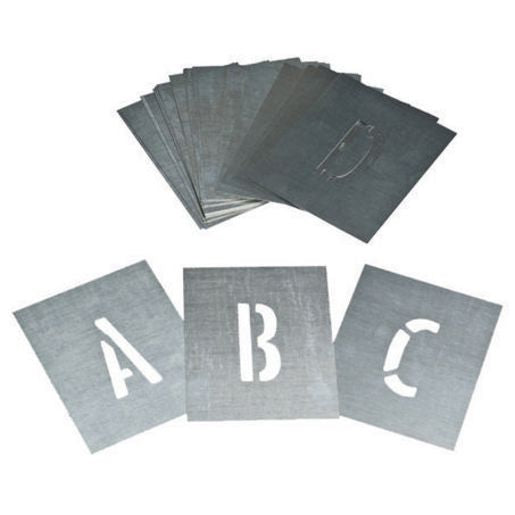 Dy-Mark Zinc Stencil A-Z 12-5Mm 13810112