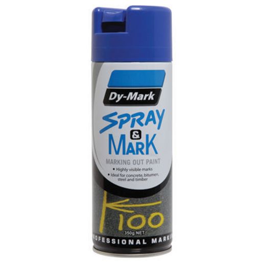 Dy-Mark Spray & Mark Marking Paint Blue Aerosol Spray