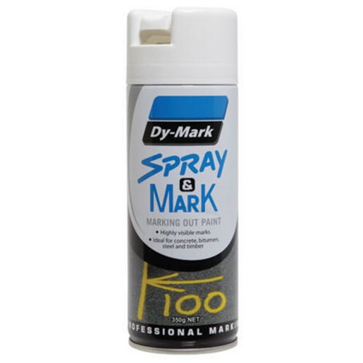 Dy-Mark Spray & Mark Marking Paint White Aerosol Spray