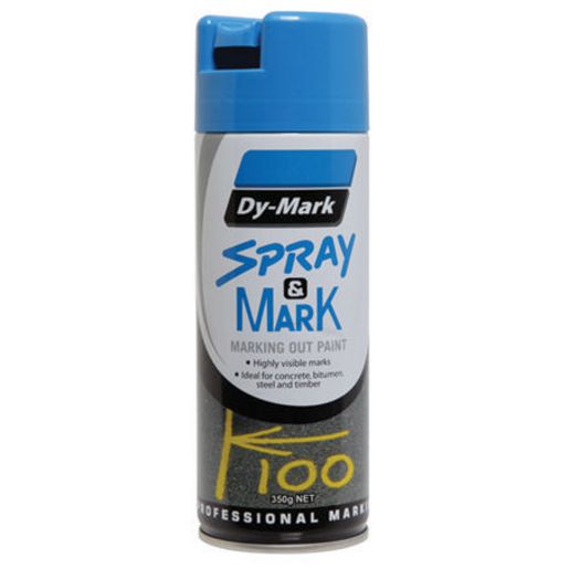 Dy-Mark Spray & Mark Marking Paint Fluro Blue Aerosol