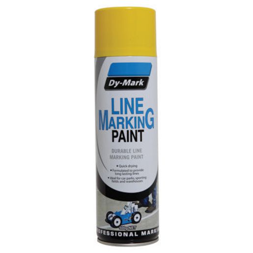 Dy-Mark Line Marking Paint Yellow Aerosol Spray 500g
