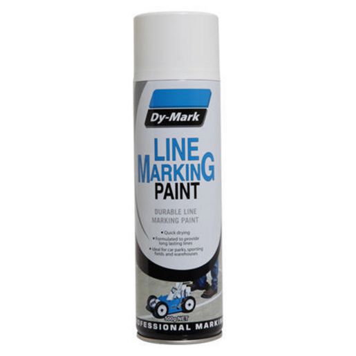 Dy-Mark Line Marking Paint White Aerosol Spray 500g