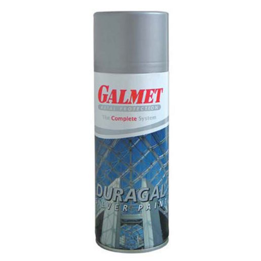Galmet Fast Dry DuraGal Aerosol Bright Silver 350g Ggdsa