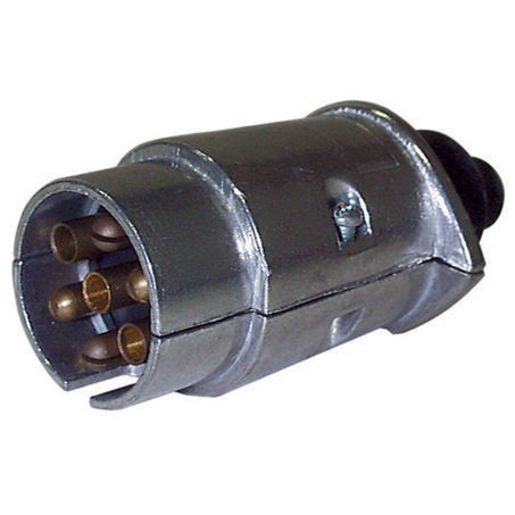 AMG Distributors Trailer Plug 7 Pin Round Large Metal MP7