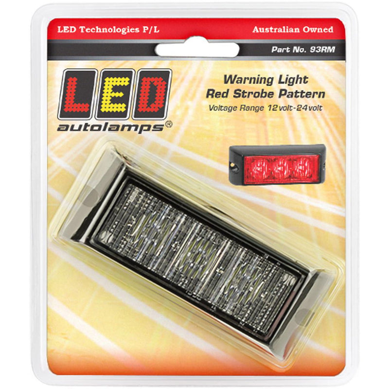 LED Autolamps Red Emergency Lamp with Synchronised Strobe