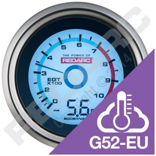 Redarc EGT & 52mm Boost/Vacuum Gauge G52-EU