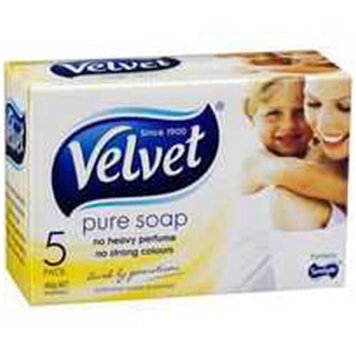 Pental Soap Velvet White 90Gm Pk5 LI13179
