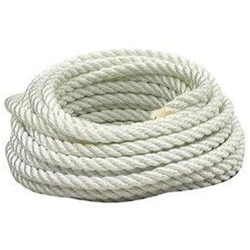 Wa Ropes & Hardware Nylon Rope White 8Mm X 250Mtr NY08C250
