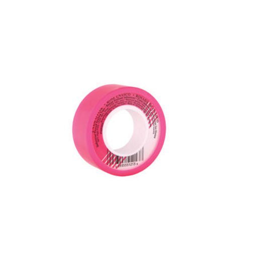 Unasco Thread Tape Ptfe High Density 19mm X 13.5M Pink