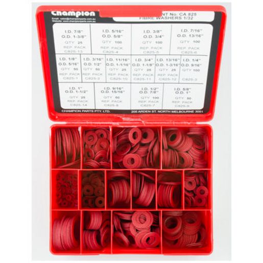 Champion Fasteners 1/32 Fibre Washer Assortment CA825