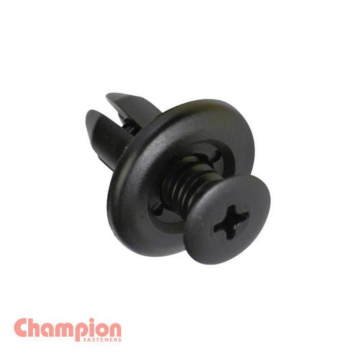 Champion Push Rivet Black 8mm Hole 50Pk CBP55