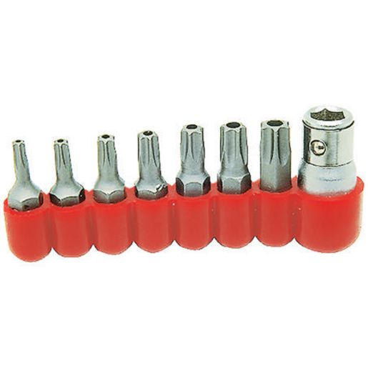 Sidchrome Torx Tamperproof Bit Set 1/4In Drive SCMT70309