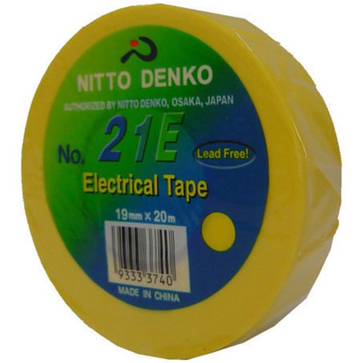 Repele Insulation Tape Lead Free Pvc 19Mm X 20M Yellow