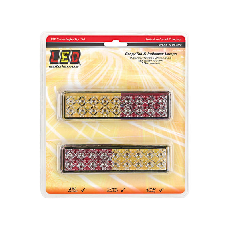 LED Autolamps Stop/Tail/Indicator Light LED 12-24V Twin
