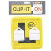Clipit L-Plate Clips Black NSW 90 Pack of 2 2CL90