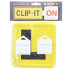 Clipit L-Plate Clips Green A/Q/S/T/V/W Pack of 2 2CL