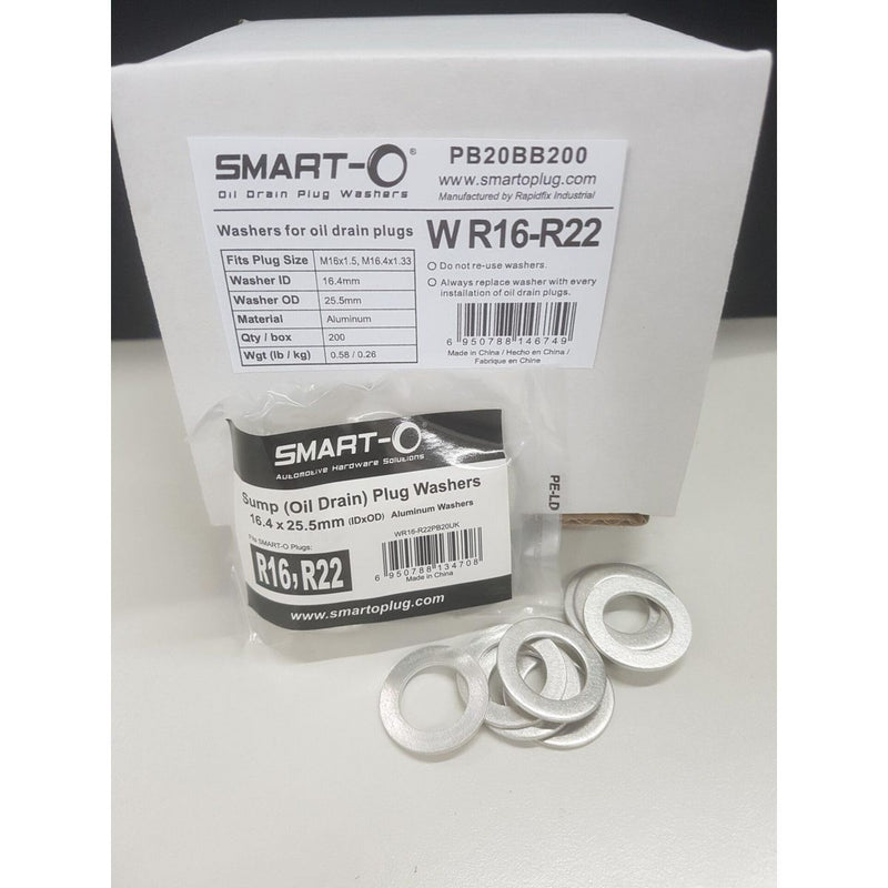 Smart-O Alloy Washer Suits R16R22 Sump Plug 20 Pack