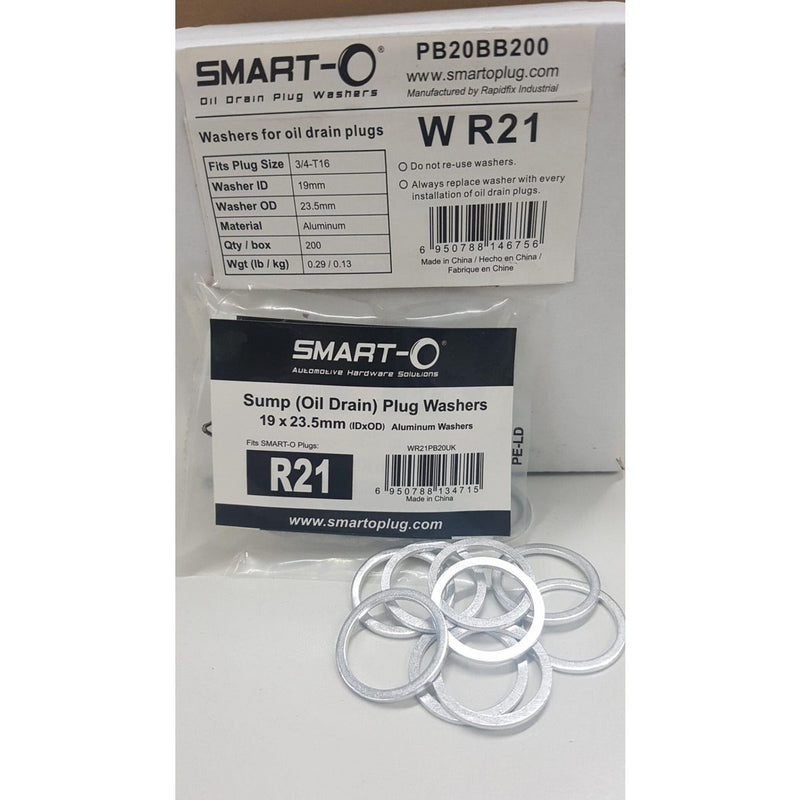 Smart-O Alloy Washer Suits R21 Sump Plug 20 Pack WR21PB20