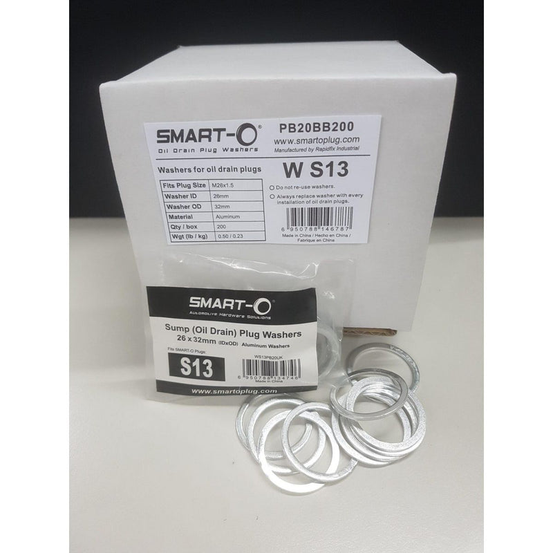 Smart-O Alloy Washer Suits S13 Sump Plug 20 Pack WS139PB20