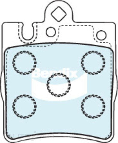 Bendix Brake Pads Euro Rear Mercedes-Benz C E SL - DB1457EURO+