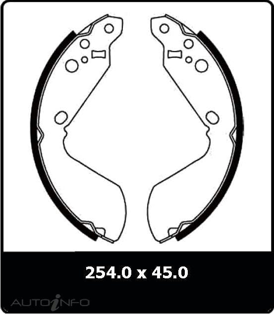 Protex Brake Shoes Rear Suzuki Vitara - N3148