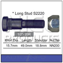 Nice Wheel Stud & Nut Ford Falcon Fair - NS222