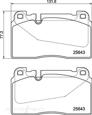 C-Plus Brake Pads Front Audi Pors 14-On - MDB3313