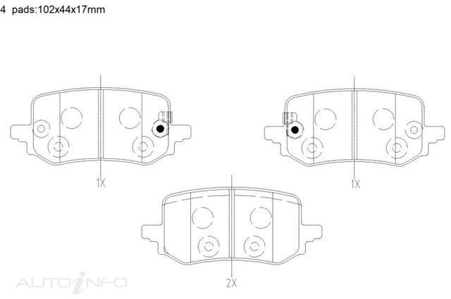 C-Plus Brake Pads Rear Hyundai Tuc Kia 21-On - DB3002CX