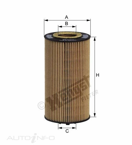 Hengst Oil Filter Audi S4 4.2 V8 03-On05 - E355H01D109