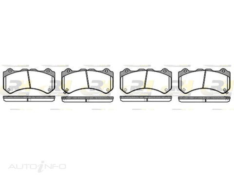 Brakeco Brake Pads Front Nissan Gtr R35 - RDB1376-02-RH