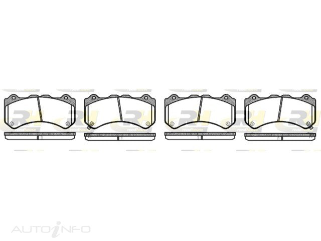 Brakeco Brake Pads Front Nissan Gtr R35 - RDB1376-02-RH