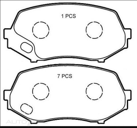 C-Plus Brake Pads MK Front Mitsubishi Canter 06-On - DB9082I