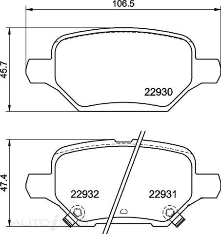 C-Plus Brake Pads Rear Holden Trax 13-On20 - MDB4192