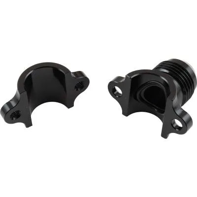 Aeroflow AF107-05-06BLK Clamp On Hard Line to Male AN
