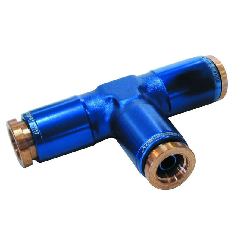Aeroflow AF125-04X 1/4" Nylon Quick Release Tee Fitting