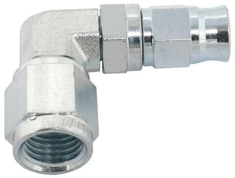 Aeroflow AF203-04-03S 90° Zinc Coated Steel Hose End -4AN to -3AN