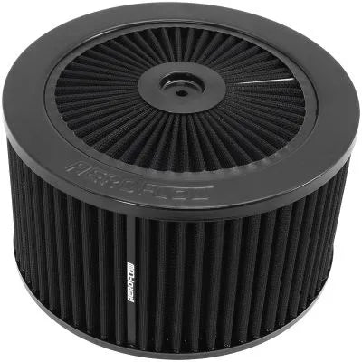 Aeroflow 9" x 5" Full Flow Air Filter Assembly 5-1/8" Neck - Black Cotton